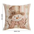 thumbnail image 3 of Vintage Pink Christmas Throw Pillow Cover, Decorative Holiday Cushion Case for Sofa Home Decor., 3 of 6