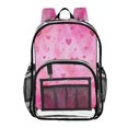 thumbnail image 3 of Iauyy Clear Backpack Heavy Duty PVC Transparent Backpack for College Workplace, Valentine's Day Background, 3 of 8