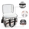 thumbnail image 6 of FORMRS Insulated Cooler Bag 24 Cans Capacity Soft Leakproof Lunch Box with Side Pockets, Gray Cat Pattern, 6 of 7