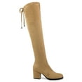 thumbnail image 3 of Ferwind Women's Over-the-Knee Boots Slouch Micro Suede Adult Camel  9, 3 of 4