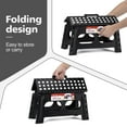 thumbnail image 4 of Acstep Folding Step Stool,15-Inch Extra Wide 9Inch Height Heavy Duty Stepping Stool More Safe And Comfortable Non Slip Foldable Step Stool For Kids And Adults Black, 4 of 5