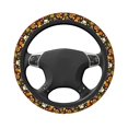 thumbnail image 3 of Daiia Sunflowers Mushrooms Steering Wheel Cover Auto Steering Wheel Covers Breathable Anti-Slip Steering Wheels Car Interior Decor Accessories for Men Women Universal 15 Inch, 3 of 8