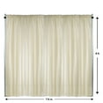 thumbnail image 2 of Your Chair Covers - Voile Sheer Drape/Backdrop 8 ft x 116 Inches Ivory, 2 of 2