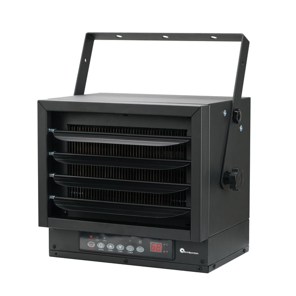 Mr Heater 7,500/6,250W 240V Ceiling Mount Electric Garage Heater with Adjustable Louvers and Digital Thermostat