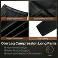 thumbnail image 3 of Basketball Single Leg Compression Tights Long Pants Sports Leggings, 3 of 5