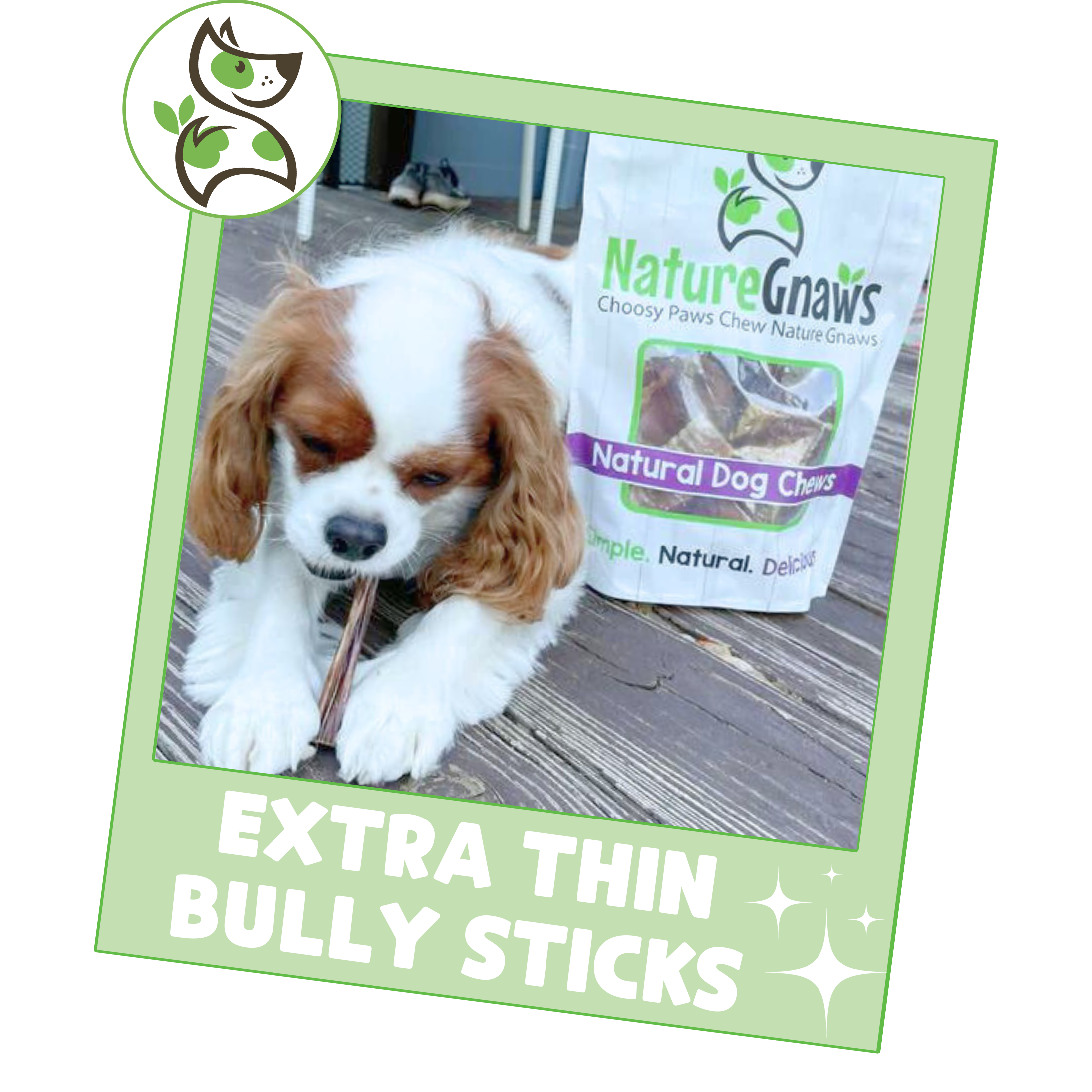 Nature Gnaws Extra Thin Bully Sticks for Small Dogs, 25 Count photo 6