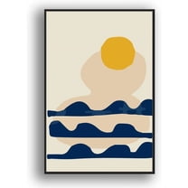 IDEA4WALL Framed Canvas Art Abstract Illustration Picture Prints for Modern Home Wall Decoration