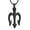 Black, variant on Poseidon Trident Cremation Jewelry for Ashes Ancient Greece Amulet Urn Necklace Ashes Holder for Loved One Keepsakes Pendant Jewelry for Men Women
