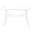 thumbnail image 2 of Dining Table, 48" Rectangular, Small, Kitchen, Dining Room, White Veneer, Wood Legs, Transitional, 2 of 4