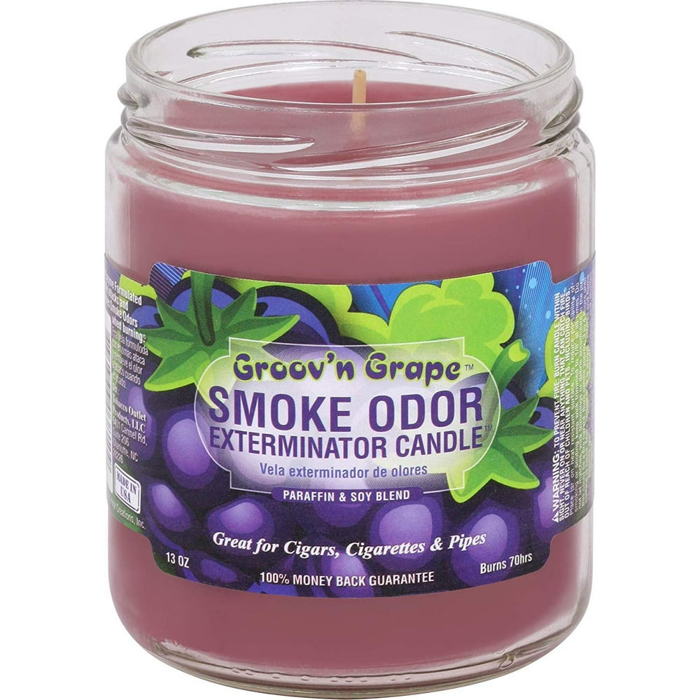 Smoke Odor Exterminator Candle 13oz jar, Groov'n Grape