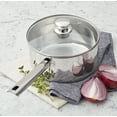 thumbnail image 3 of Mainstays 3 qt Induction Compatible Stainless Steel Saucepan with Lid, 3 of 14