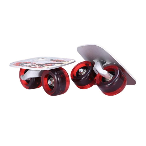 Patines de carretera portátiles profesionales para exteriores, patineta dividida para Ruedas Negras Rojas