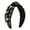Black, variant on Clearance! Hontri 1 Headband Clearance under $5, Fashion Headbands for Women Girls Headbands Vintage Headband Wide Top Knot Pearls Hair Hoops for Casual Wedding On Sale