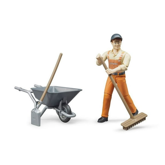 Bruder Bworld 1/16 Figure Set Municipal Worker 62130