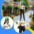 thumbnail image 6 of LeeQinersw 1:64 Scale People Figurine Resin Street People Figure for Miniature Projects green hat, 6 of 8