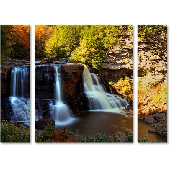 Trademark Fine Art "Motion" Canvas Art by CATeyes Three Panel Set