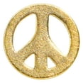 thumbnail image 2 of Body Candy Womens 20G Electroplated Steel L Shaped Nose Ring Peace Sign Nose Stud 1/4, 2 of 3