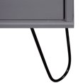 thumbnail image 3 of vidaXL Book Cabinet New York Grey Solid Pine Wood, 3 of 4