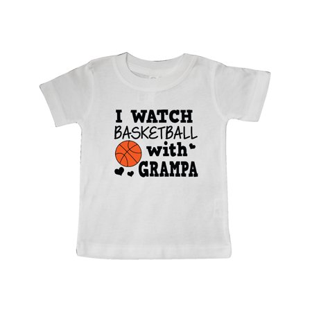 

Inktastic I Watch Basketball with Grampa Gift Baby Boy T-Shirt