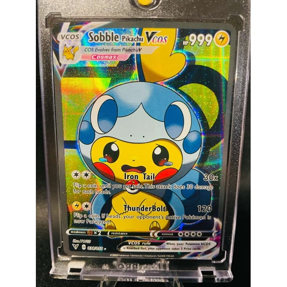 Collectible 2026 Pokemon Sobble Pikachu Vcos Holo Rare FA #38/55