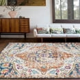 thumbnail image 3 of Novashion Traditional Rugs, Vintage Floral Area Rug Abstract Non-Slip Modern Floor Carpet Rug Mat Large for Bedroom Living Room Decor, 5.2' x 7.5' / 3.9' x 5.9' / 3.3' x 5.2', 3 of 6