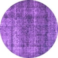 thumbnail image 1 of Ahgly Company Indoor Round Persian Purple Traditional Area Rugs, 4' Round, 1 of 4