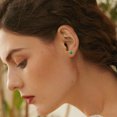 thumbnail image 3 of ChicSilver Heart Birthstone Screw Backs Earrings Stud Earrings Hypoallergenic Cubic Zirconia Tragus Piercing Post for Sensitive Ears, 3 of 7
