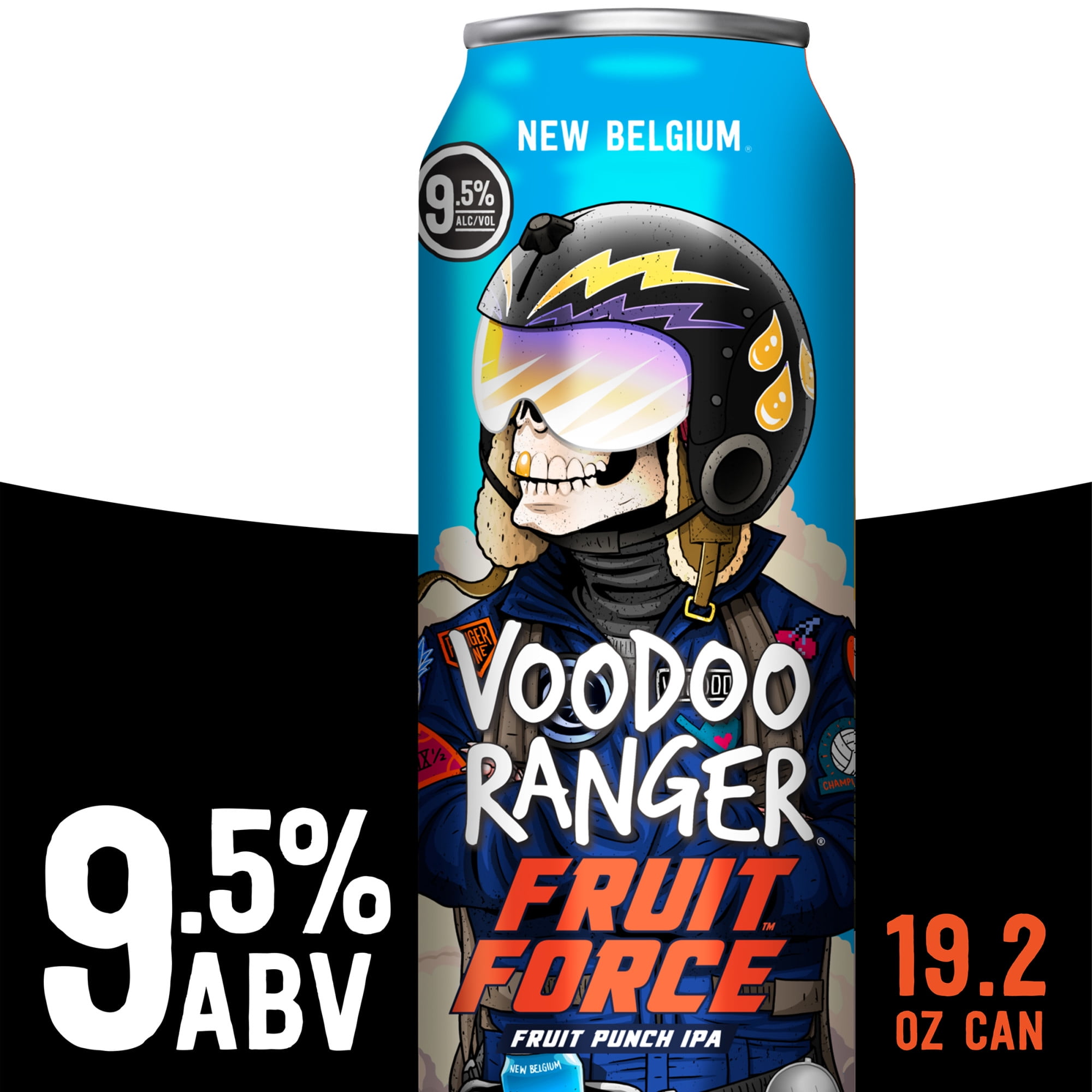 Voodoo Ranger Fruit Force Hazy Punch IPA Beer, 19.2 fl oz Can, 9.5 ABV