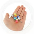thumbnail image 5 of HOOUN 10 Pcs Creative Tongue Stud Decor Hairy Ball Pin Piercing Jewelry Kit Ring Miss, 5 of 9