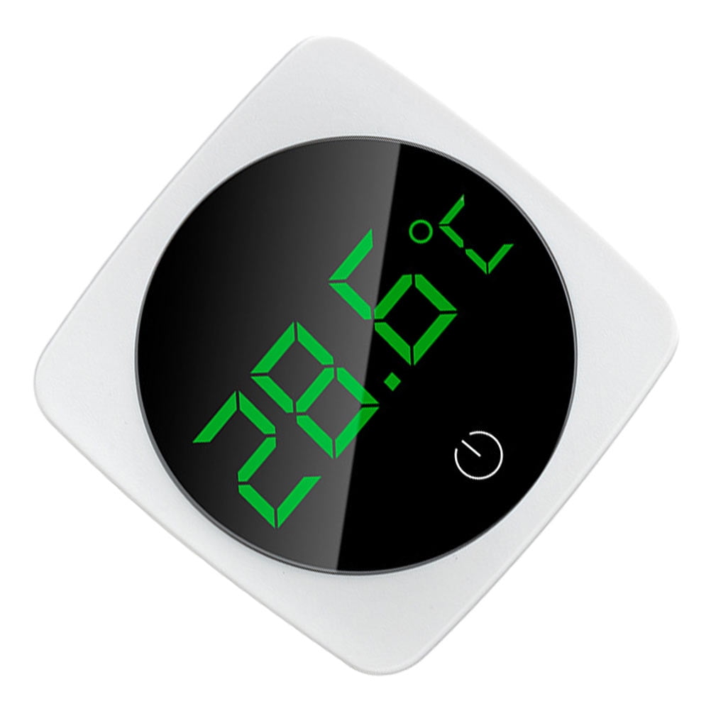 HAMPPLIES 1Pc White Aquarium Thermometer Electronic Stick on Water Temperature Measure with Durable ABS Material