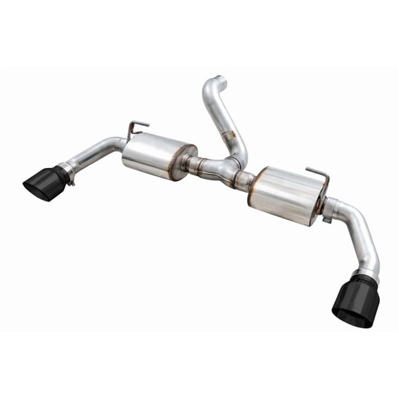 Fits 2018-2023 Jeep Wrangler JL AWE Tuning Exhaust System Kit 3015-33001 Tread Edition Axle-Back System; Stainless Steel; Without Muffler; 3 Inch Pipe Diameter; Dual Exhaust With Single Exit