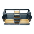 thumbnail image 5 of Ariel A073D-BC-MNB Cambridge 72" Double Free Standing Vanity Cabinet Only - Blue, 5 of 7