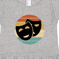 thumbnail image 4 of Inktastic Theater Masks Acting Retro Sunset Girls Toddler Dress, 4 of 5