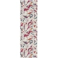 thumbnail image 3 of SAFAVIEH Evoke Peregrine Abstract Runner Rug, Ivory/Red, 2'2" x 7', 3 of 9