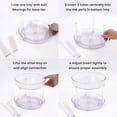 thumbnail image 3 of 2-Tier Lazy Susan Turntable, 360° Rotating Spice Rack & Cabinet Organizer for Kitchen, Pantry Organizers and Storage (9 Inch), 3 of 5