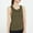 Army Green, variant on pstuiky Tank Top Women, Women Loose Fit Solid Color Breathable Sports Tank Top for Active Women, Lightweight Workout Shirt, Comfortable Casual Wear, Round Neck Design Army Green L