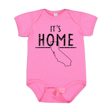 

Inktastic It s Home-State of California Outline DIstressed Text Gift Baby Boy or Baby Girl Bodysuit