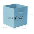 thumbnail image 7 of Casafield Set of 6 Fabric Storage Cube Bins, Baby Blue - 11" Collapsible Foldable Cloth Baskets for Shelves and Cubby Organizers, 7 of 7