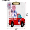thumbnail image 2 of ZHANZZK Independence Day Pickup Truck Clipboard Hardboard Wood Nursing Clip Board and Pull for Standard A4 Letter 13x9 inches, 2 of 7