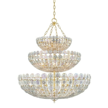 

Hudson Valley Lighting 8239 Floral Park 24 Light 34 Wide Chandelier - Brass