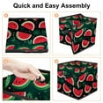 thumbnail image 4 of Watermelon Foldable Toy Box with Handle, 10.8"x10.5"x10.6", Large Capacity Cube Organizer Bins, 4 of 6
