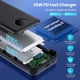 thumbnail image 2 of Banco de energía APHUWJ 33800 mAh USB C 25 W de carga rápida y QC 4.0, 2 of 7