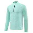 thumbnail image 2 of Wancir Men's Quarter Zip Pullover Sweats Long Sleeve Active Performance Shirt Athletic Quick Dry Tops, 2 of 6