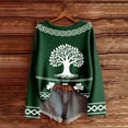 thumbnail image 4 of Women's Oversized Sweaters 2026 St. Patrick's Day Shamrock Graphic Knit Sweatshirts Long Sleeve Round Neck Y2k Spring Tops, 4 of 5