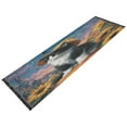thumbnail image 5 of Wobogo Sunflower Black Cat Bedside Long Rug Delicate and Soft Modern Indoor Area Decor Non Slip Carpet for Bed Room Corridor Entrance Balcony, 5 of 8