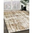 thumbnail image 3 of Ahgly Company Machine Washable Indoor Round Abstract Gold Area Rugs, 5' Round, 3 of 7