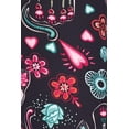thumbnail image 2 of Creamy Soft Girls Kids Size Leggings, High Rise, Stretchy - by USA Fashion Sugar Skull Kitty Cats Small, 2 of 2