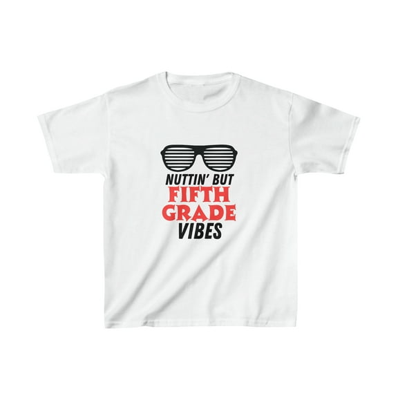 Fifth Grade Vibes T Shirt Boy Girl Back to School Kids First Day of School