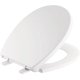 thumbnail image 1 of DELTA FAUCET 800903-WH Asiento de inodoro con cierre estándar delantero redondo Morgan con protectores de asiento antideslizantes, color blanco, 1 of 1