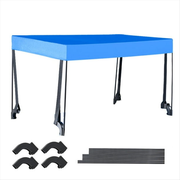 Toldo de Toldo Extraíble para Accesorio de Carro, Cubierta Parasol para Carrito de 8 Pulgadas, Tubo de Tela PE, Refugios Solares Azul
